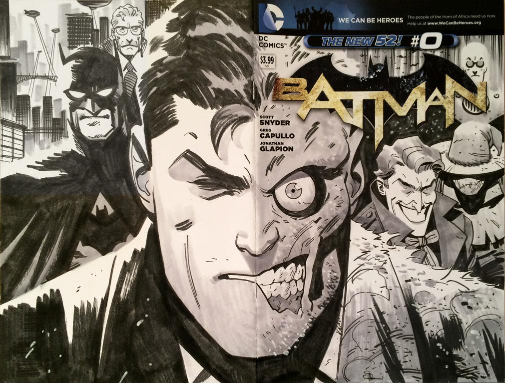 Batman Sketch Cover by Doc Shaner