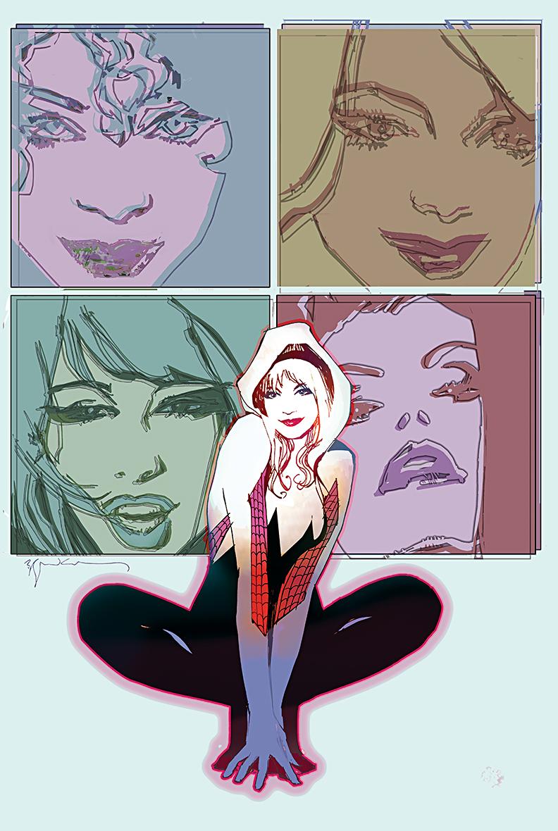 Gwen and the MJs by Bill Sienkiewicz