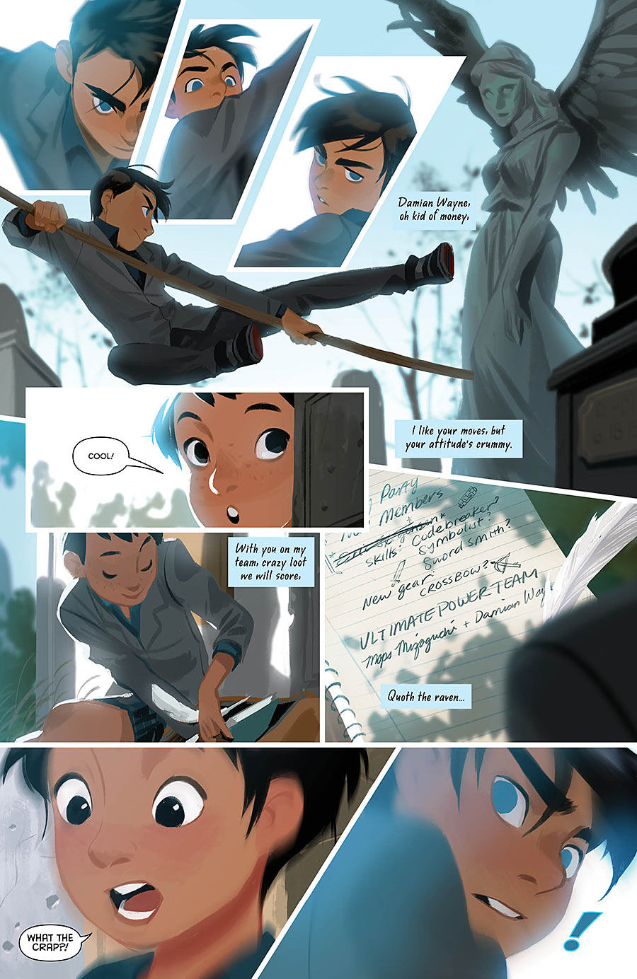 Page from Gotham Academy #7 by Mingjue Helen Chen