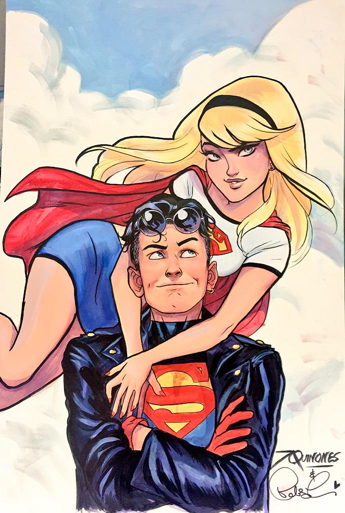 Supergirl and Superboy by Joe Quinones and Babs Tarr
