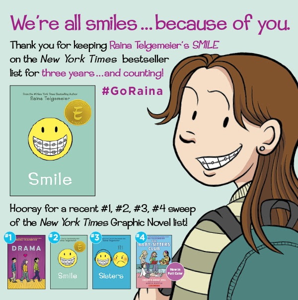 Raina Telgemeier Scholastic Sales