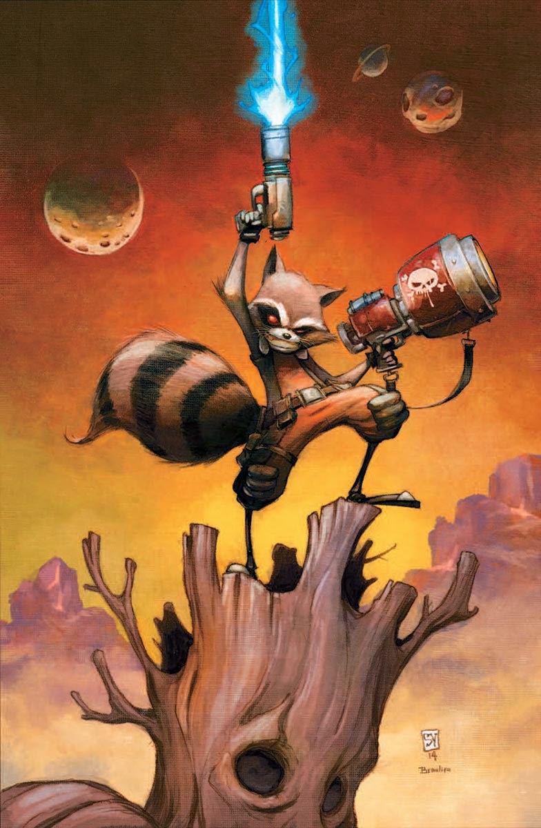 Rocket Raccoon #1 by Skottie Young