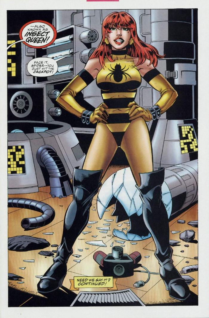 Mary Jane Watson as Insect Queen in Spider-Boy #1