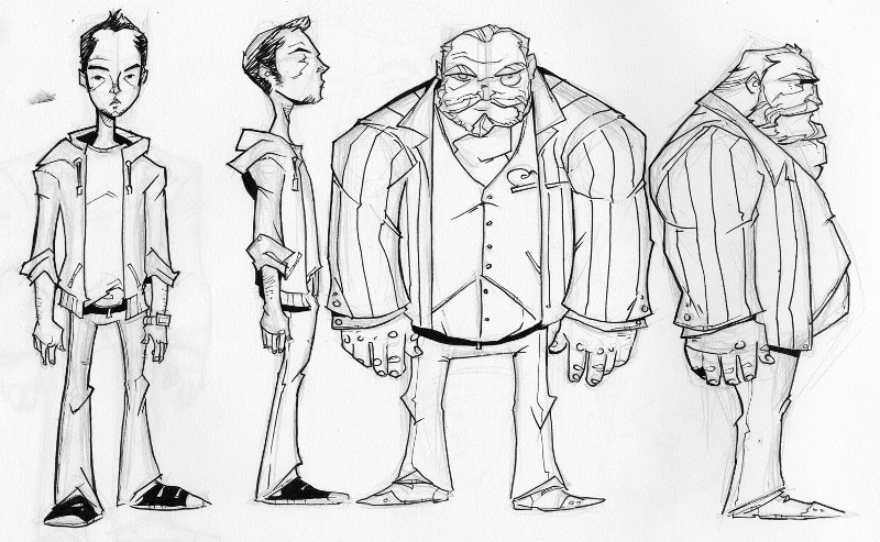 Early Chew character sketches